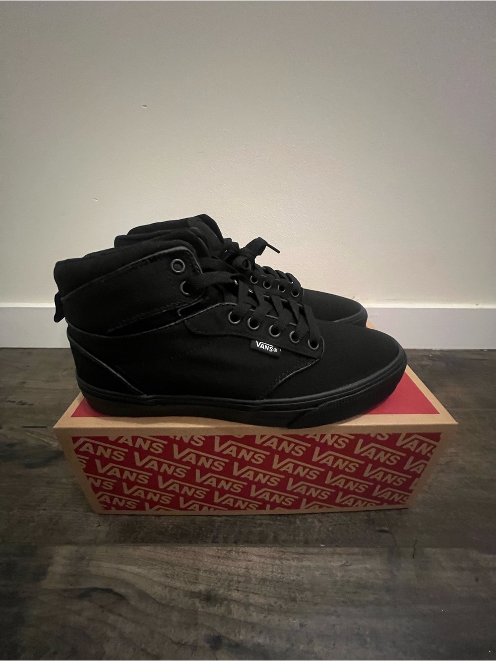 Vans Men’s or Women’s Black High-Top Canvas Sneakers